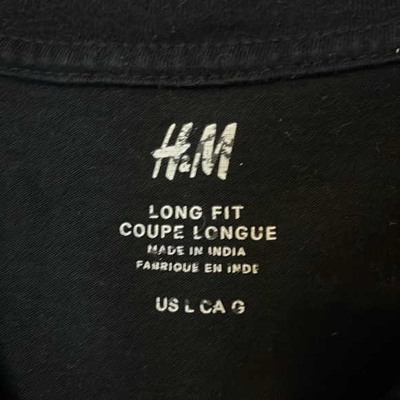 Extended Length Black T-Shirt - Picture 2 of 5